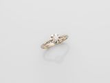 an 18k yellow gold diamond ring