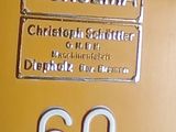 a close up of a sign on the side of a train