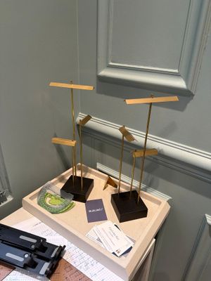 a small table with a bunch of items on it