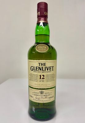 1 bouteille - Whisky Glenlivet, single malt, 12 ans