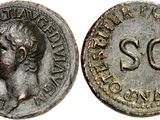 a silver coin with the word sc on it