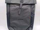 a close up of the back of a backpack on a white background