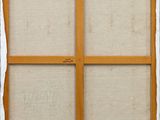 an image of a window with a white frame and brown trim