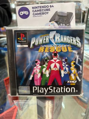 une boîte de « Power Rangers Rescue » exposée dans un magasin