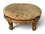 an image of a foot stool made of wood and fabric