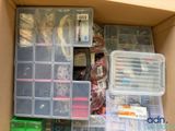a box with many different items in it