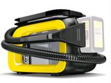 un appareil jaune et noir muni d'un cordon noir