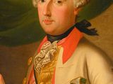 an old painting of a man in a military uniform holding a sword