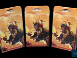 two packs of card games are shown on a black background