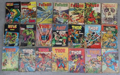 Lot de 60 BD de poches et divers dont Fantastic Four (Les 4 … - Photo 1