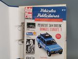 an open book with a picture of a car on it