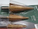 three cones that are in a package on a table