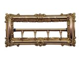 a picture of a gold picture frame on a white background