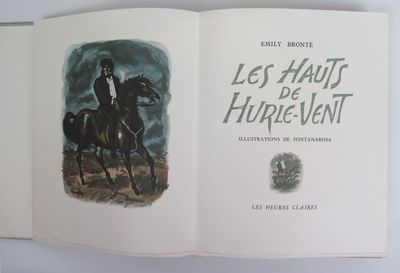 an open book with a picture of a man riding a horse