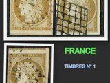 three stamps with a picture of a woman and a man on them