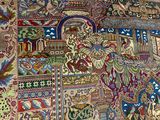 an image of a rug with many different colors and designs on it
