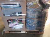 a cart with a lot of items inside of it