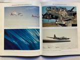 a book with pictures of airplanes and people on it