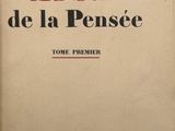un vieux livre avec une image en noir et blanc