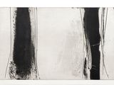 an image of a black and white painting with a white background