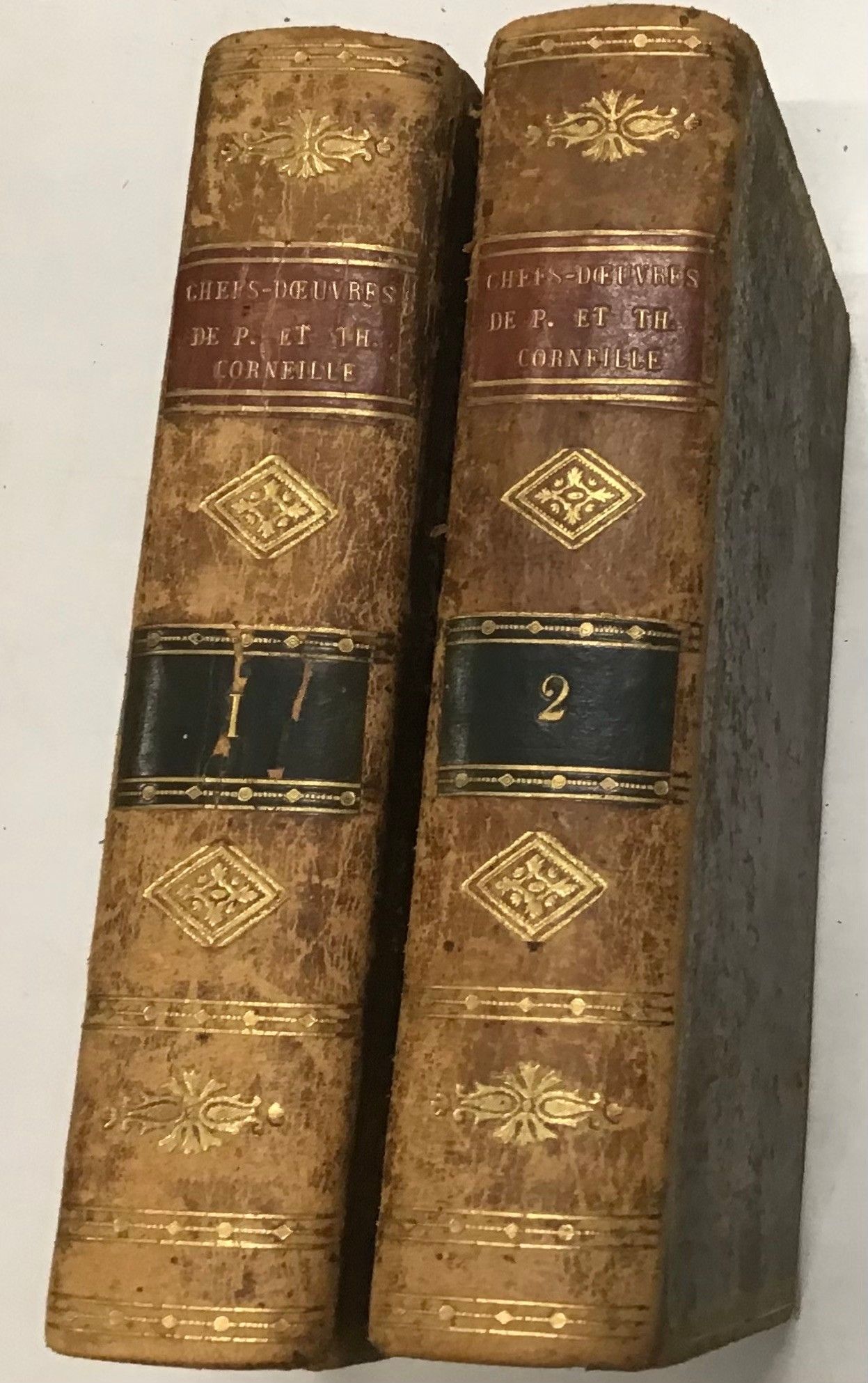 Chefs d oeuvres de Pierre et de Thomas Corneille Chez Capelle et Renand An 1807 2 tomes