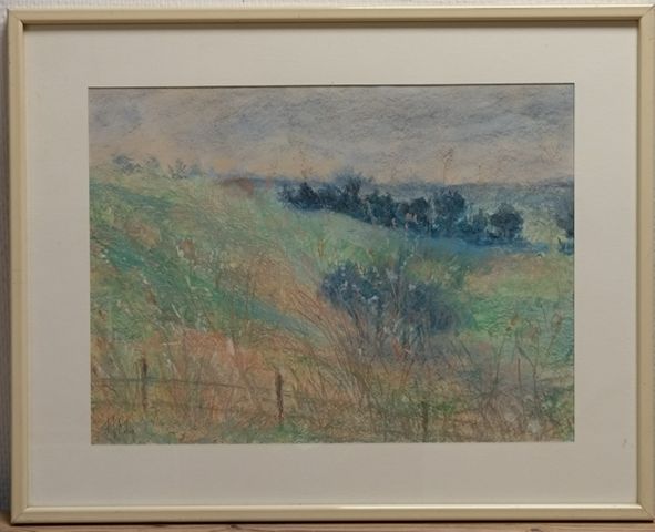 RUBEN ? « Paysage ». Aquarelle signée en bas à gauche. 28 x 38 à 