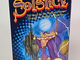 une image représentant la boîte d'un jeu vidéo intitulé « Solstict »