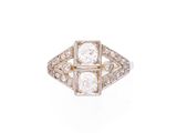 une bague en or et diamant