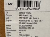 the back of a box with a price label on it