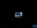 an image of a square blue diamond on a black background