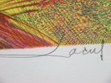 a picture of a drawing of a bird with a name on it