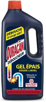 121 / LOT DE 8 OURAGAN Déboucheur Gel Epais soude +jav…