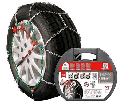 RD9 - Chaînes à Neige métalliques RD9 mm, Taille n°90, Lot d…