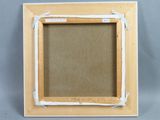 an old picture frame with a picture of a cat on it