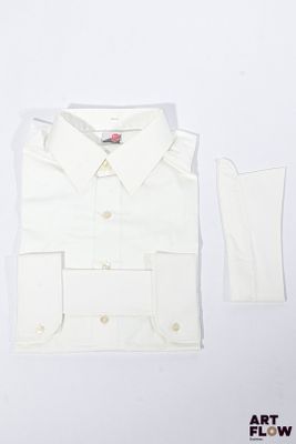 AU BON TON - Chemise uni blanche à manches longues - Taille …