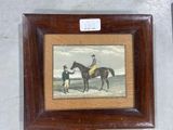 a picture of a painting of a man on a horse and a man on a horse