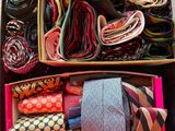 many different types of ties in a box