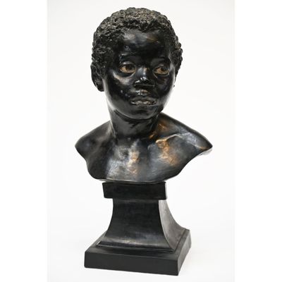 an image of a busturine of a young boy on a pedestal