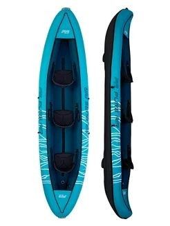 Radeau Gonflable 1-2 Personnes - Kayak Pêche PVC épais - Pliable Avec Pagaies Et Pompe - Capacité 200kg