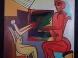 une image d'un tableau représentant un homme assis sur une chaise
