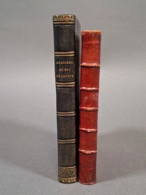 deux vieux livres posés l'un à côté de l'autre sur une surface grise