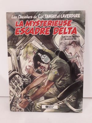 la couverture d'une bande dessinée représentant un homme dans un avion
