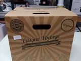 a cardboard box that is sitting on a table