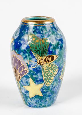 Louis Auguste DAGE (1885-1963) : Petit vase piriforme en faï… - Photo 1