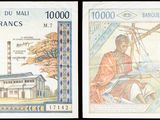 three different pictures of a woman and a man on a bank note
