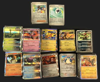 a lot of cards that are on the table