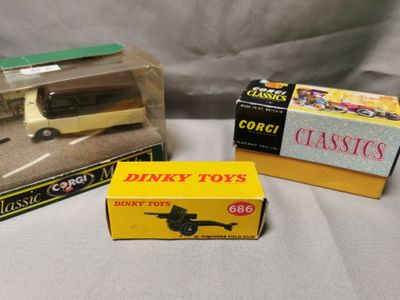 DINKY TOYS GB Canon de 25 livres, Réf. 686. A ; a