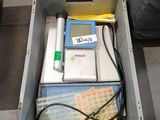 a box that has a lot of items in it