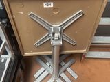 a lot of different types of metal racks in the store