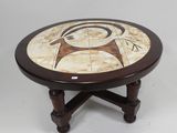 an image of a coffee table with a design on it
